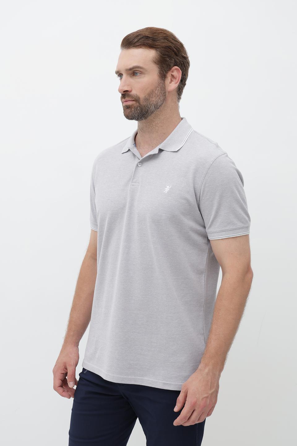 Поло Sea Barrier серый меланж