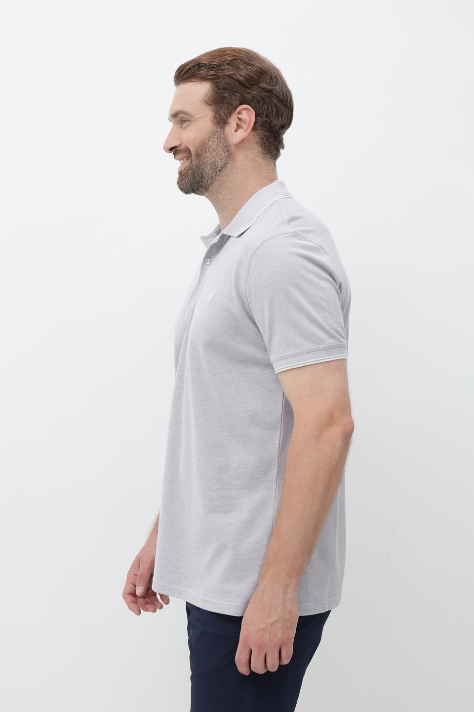 Поло Sea Barrier серый меланж