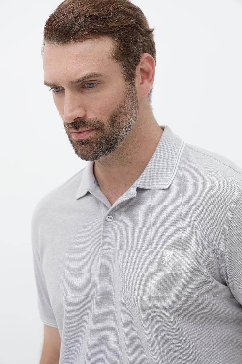 Поло Sea Barrier серый меланж