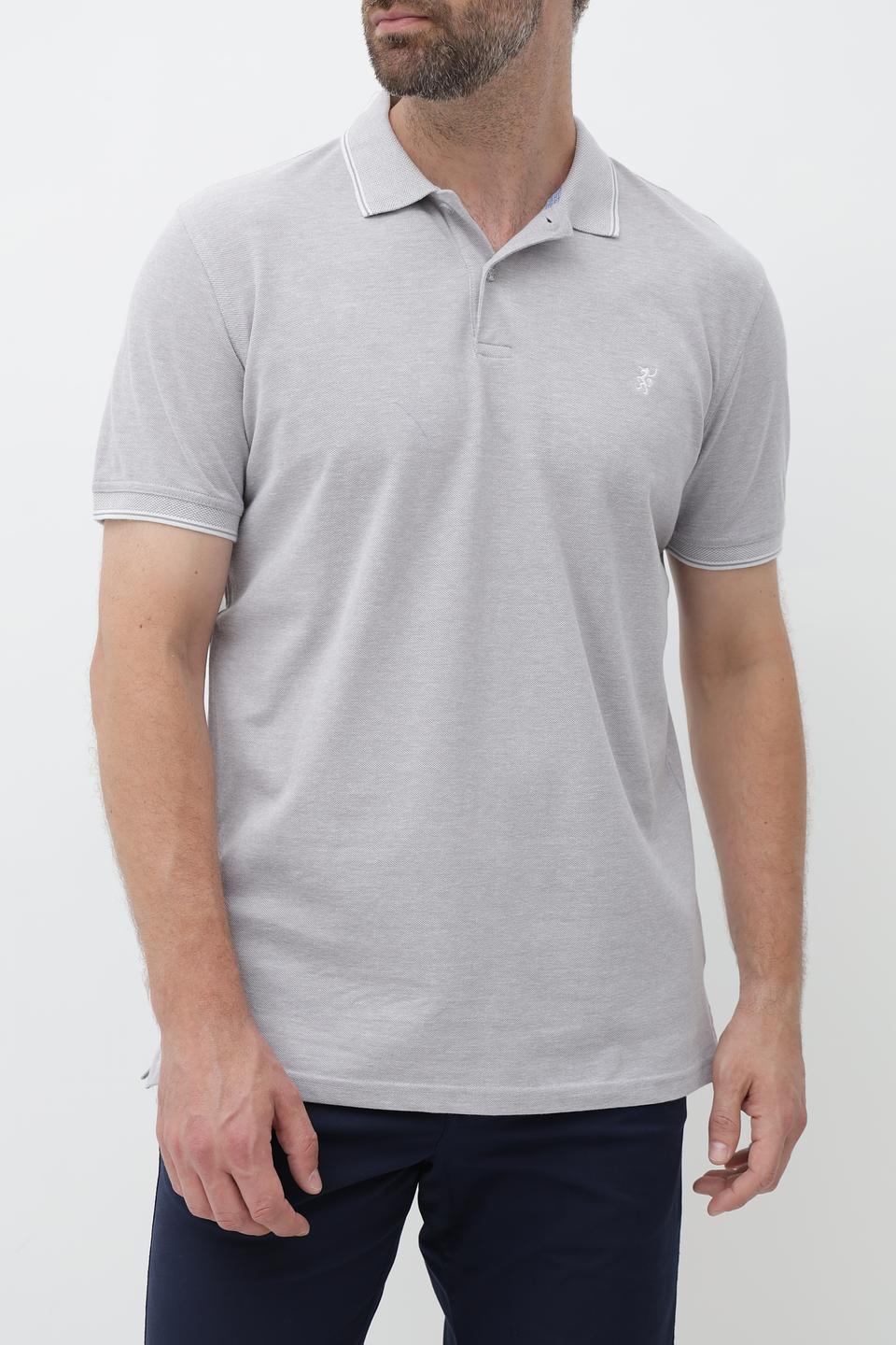 Поло Sea Barrier серый меланж