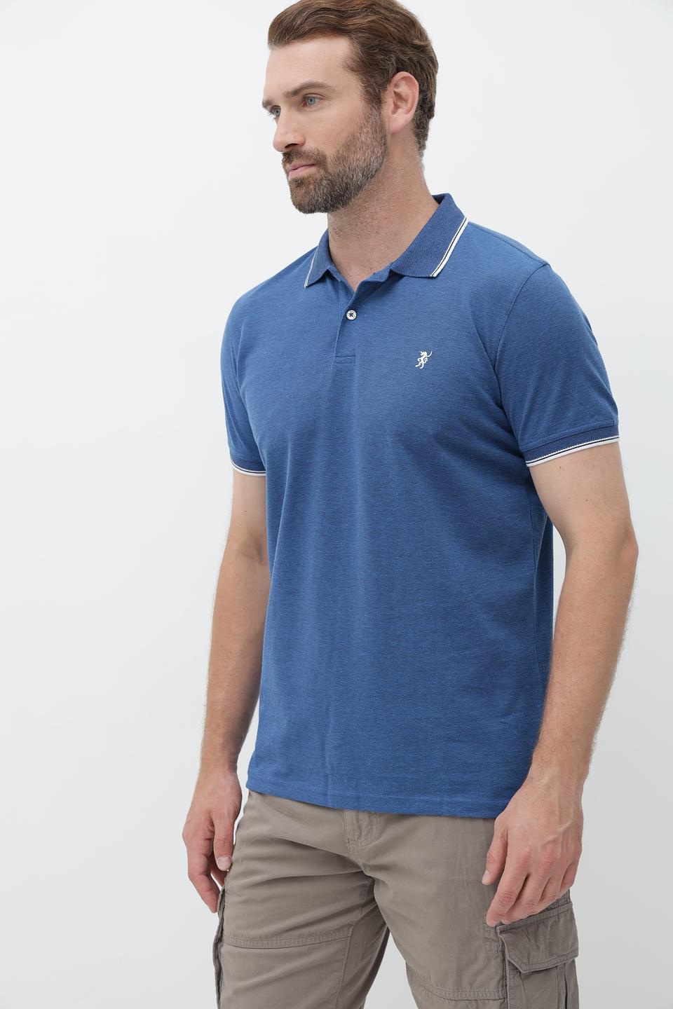 Поло Sea Barrier мужское синее с полоской