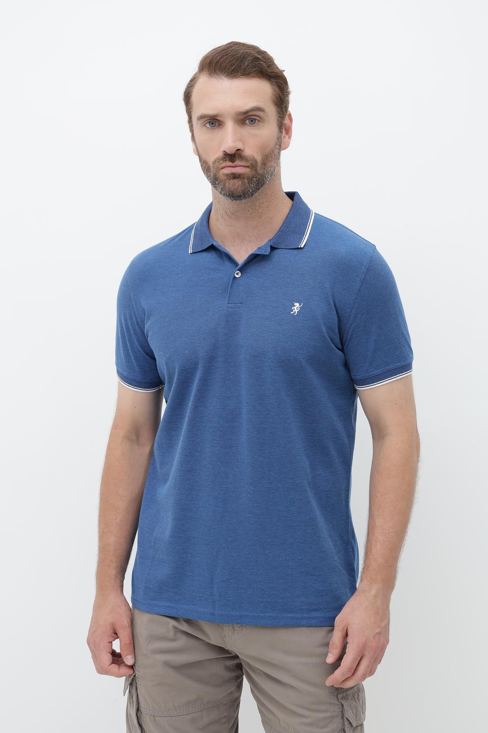 Поло Sea Barrier мужское синее с полоской