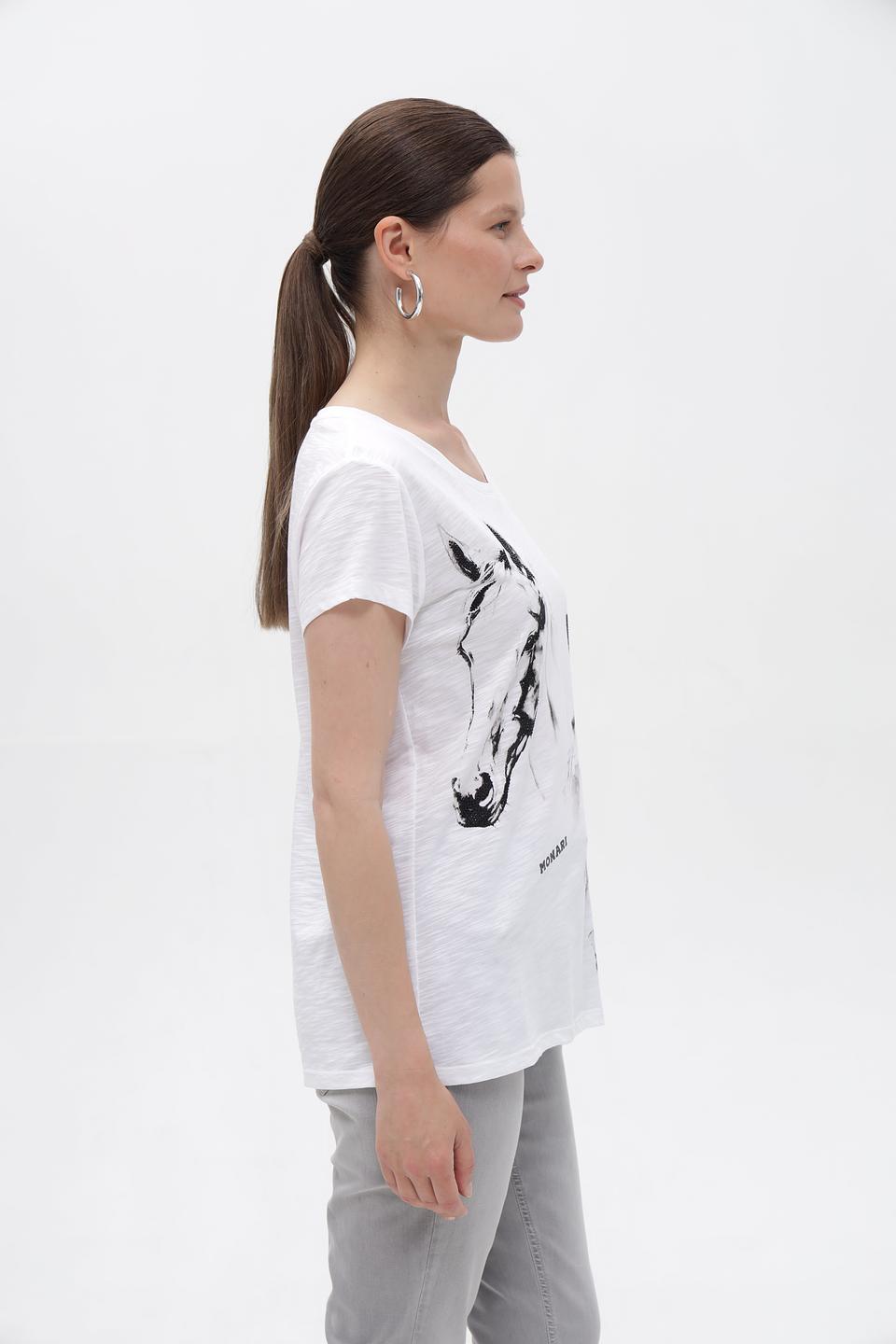 Футболка Monari с принтом лошадей