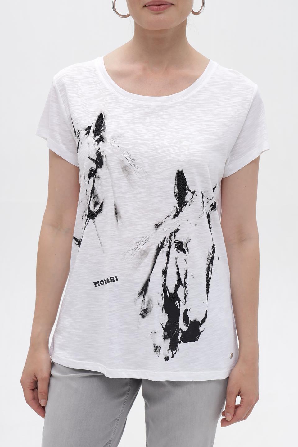 Футболка Monari с принтом лошадей