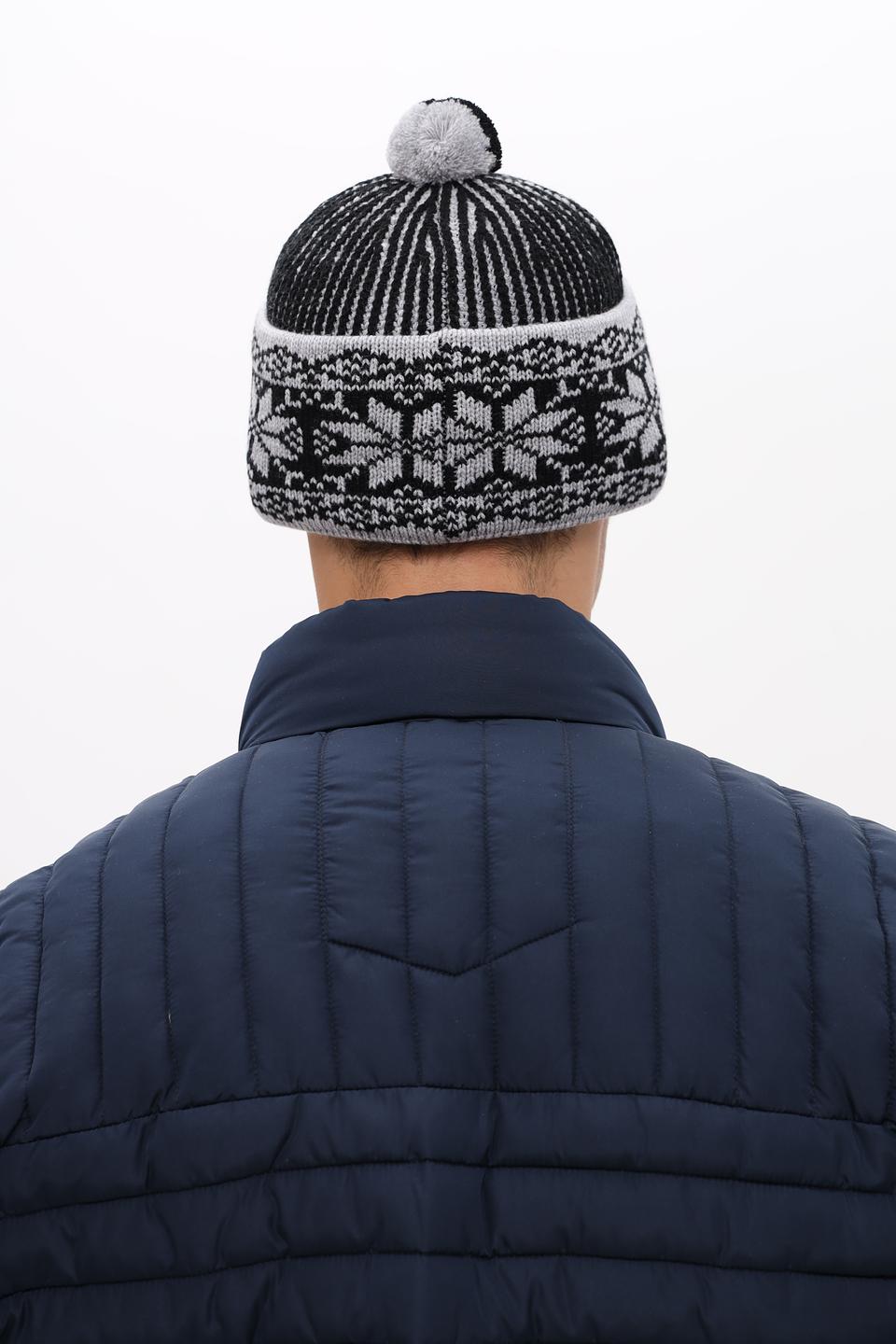 Бейсболка Marhatter вязаная чёрно-белая