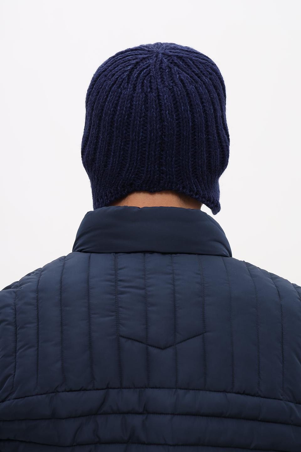 Шапка Marhatter мужская вязаная синяя