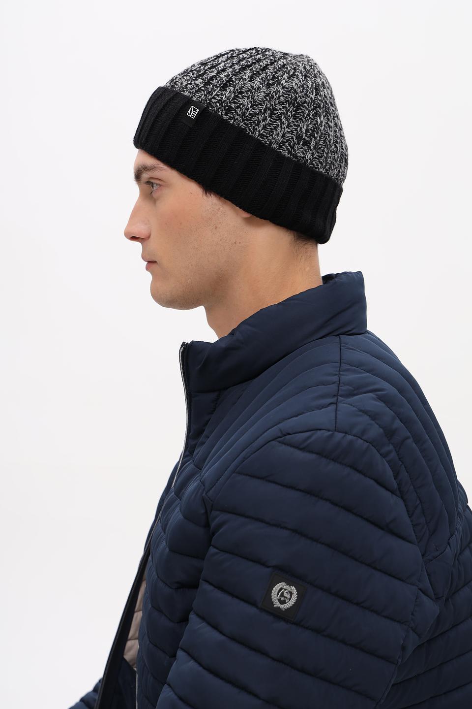 Шапка Marhatter мужская чёрно-серая