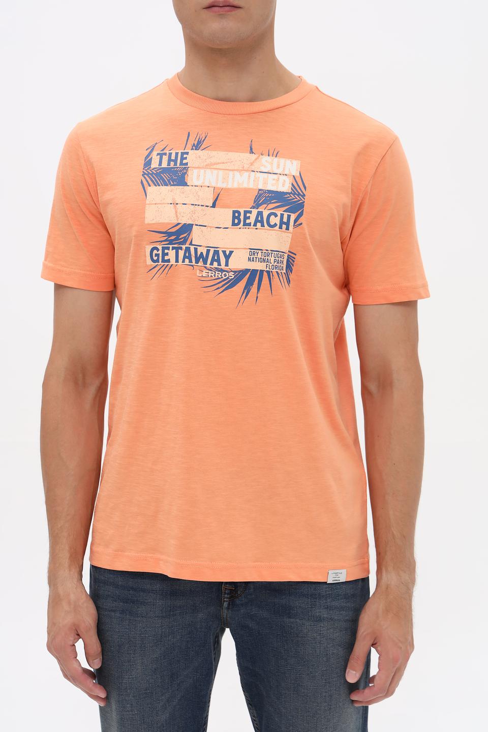 Футболка Lerros с принтом оранжевый