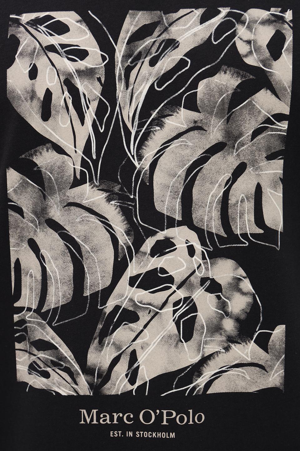 Футболка Marc O Polo с принтом чёрная