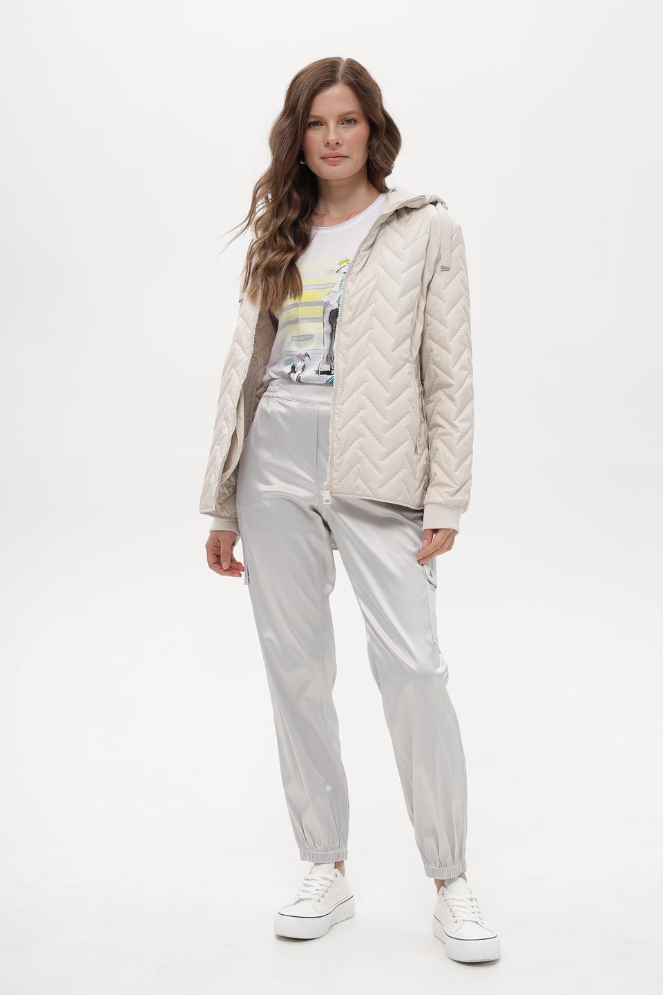 Куртка Lebek стеганая бежевая