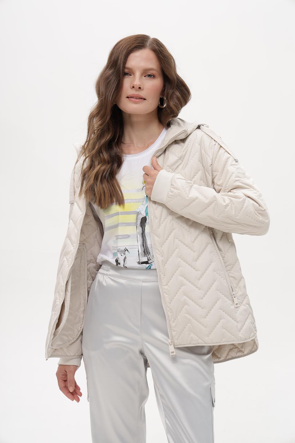 Куртка Lebek стеганая бежевая