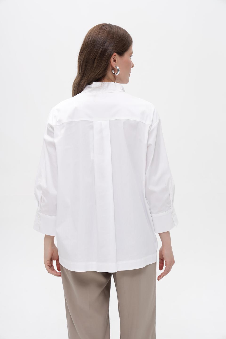 Блузка Gerry Weber белая с 3/4 рукавом