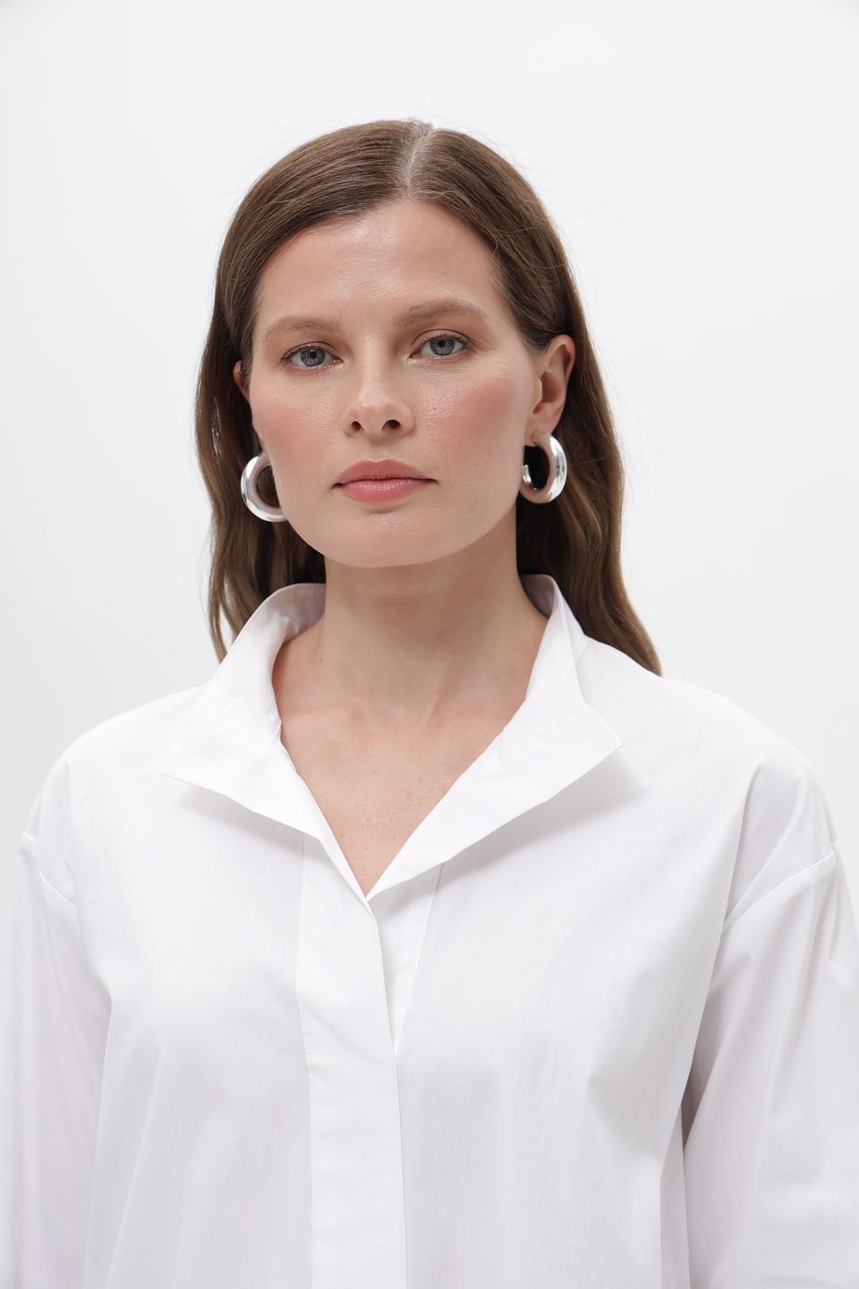 Блузка Gerry Weber белая с 3/4 рукавом