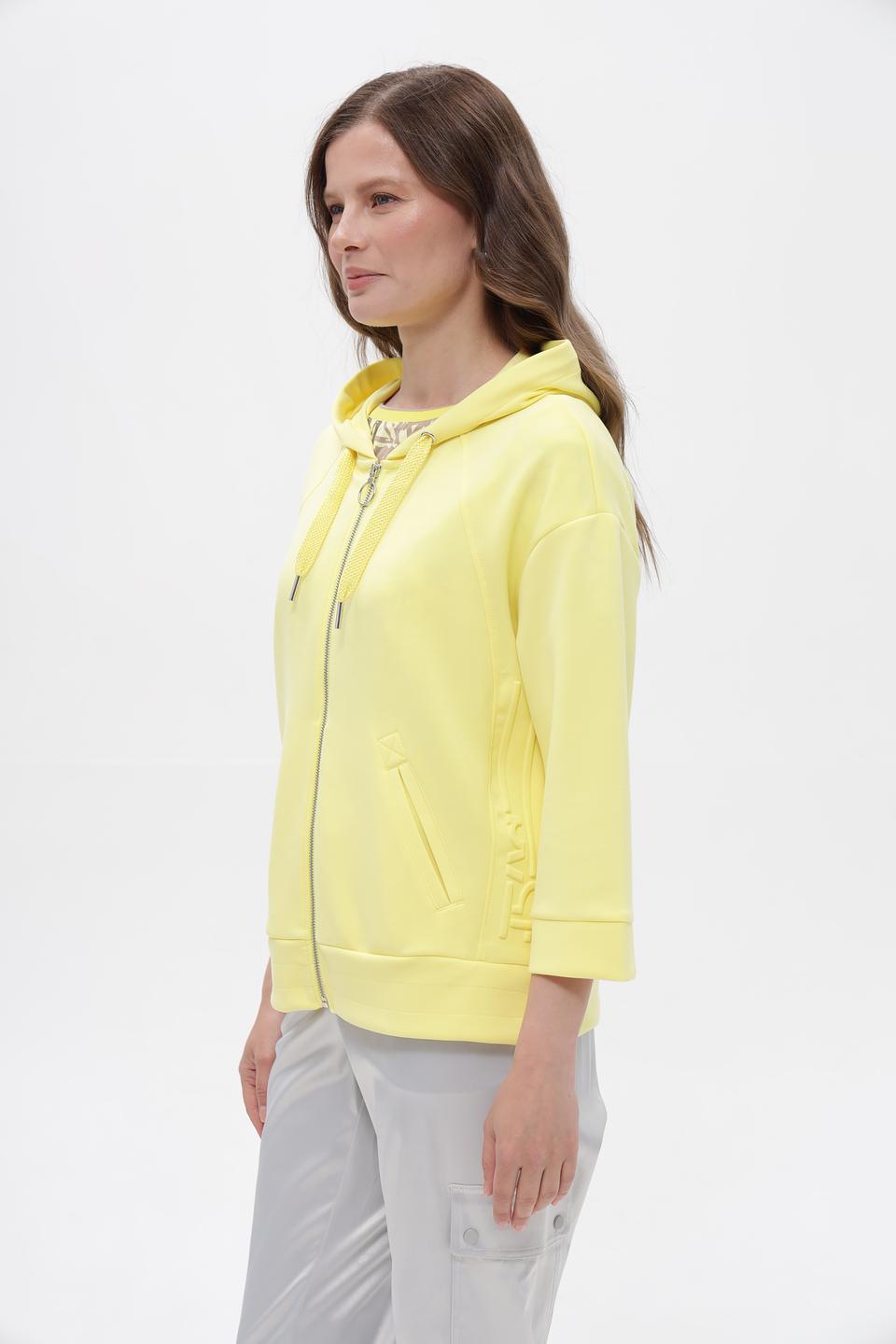 Жакет Lebek на молнии жёлтый