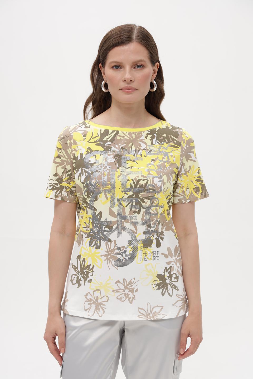 Футболка Barbara Lebek с цветочным принтом