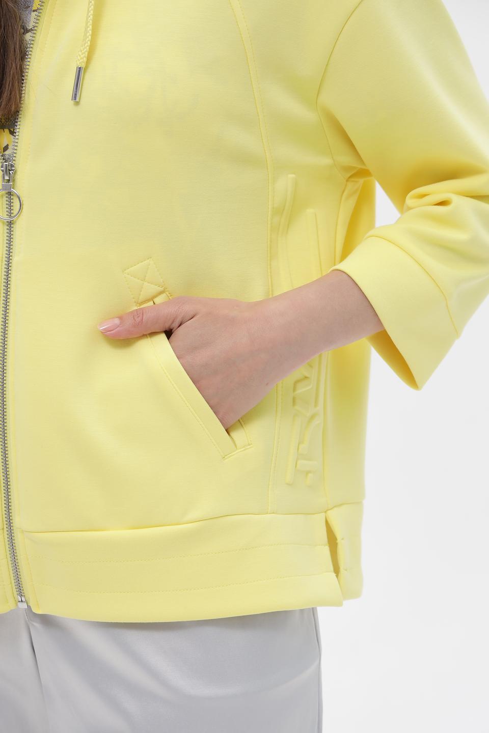 Жакет Lebek на молнии жёлтый