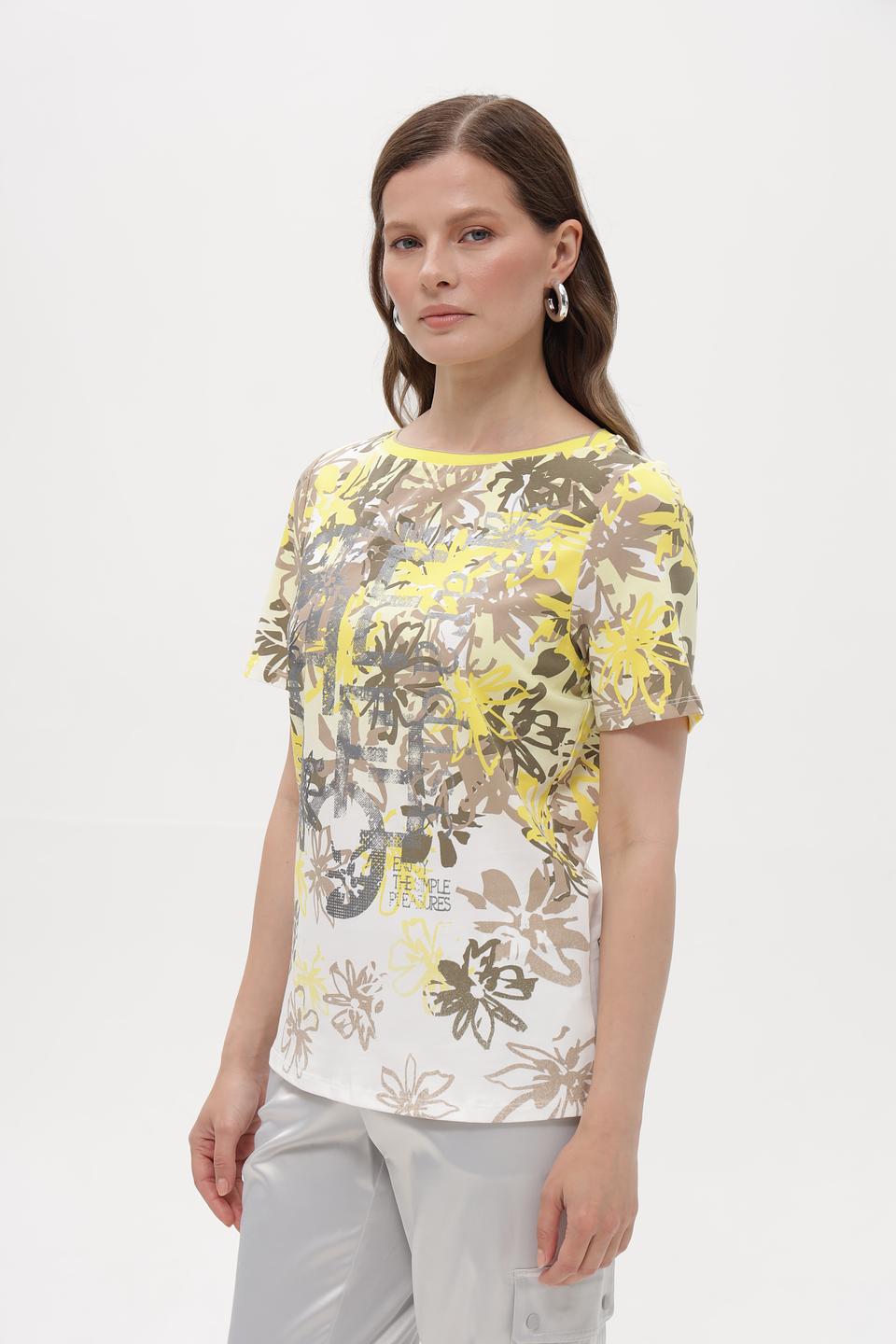 Футболка Barbara Lebek с цветочным принтом