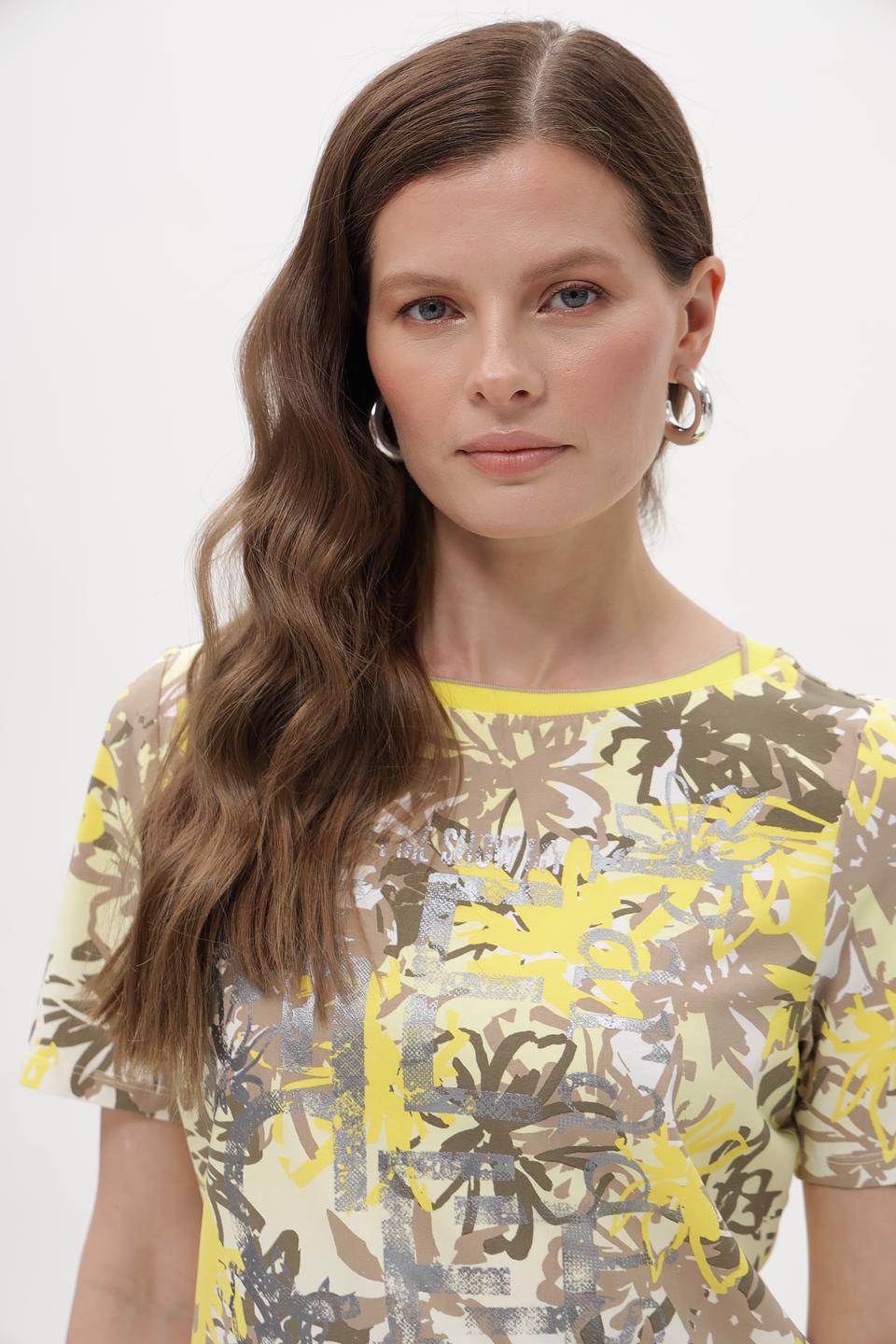 Футболка Barbara Lebek с цветочным принтом