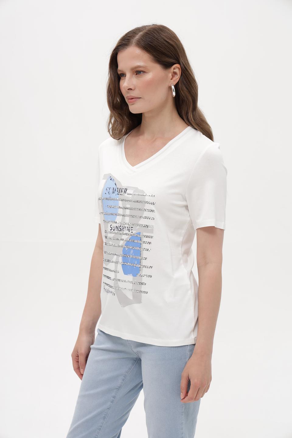 Футболка Lebek с принтом