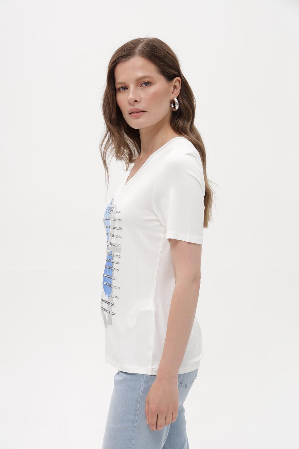 Футболка Lebek с принтом