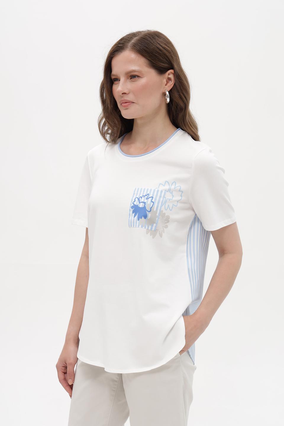 Блузка Lebek с цветочным принтом