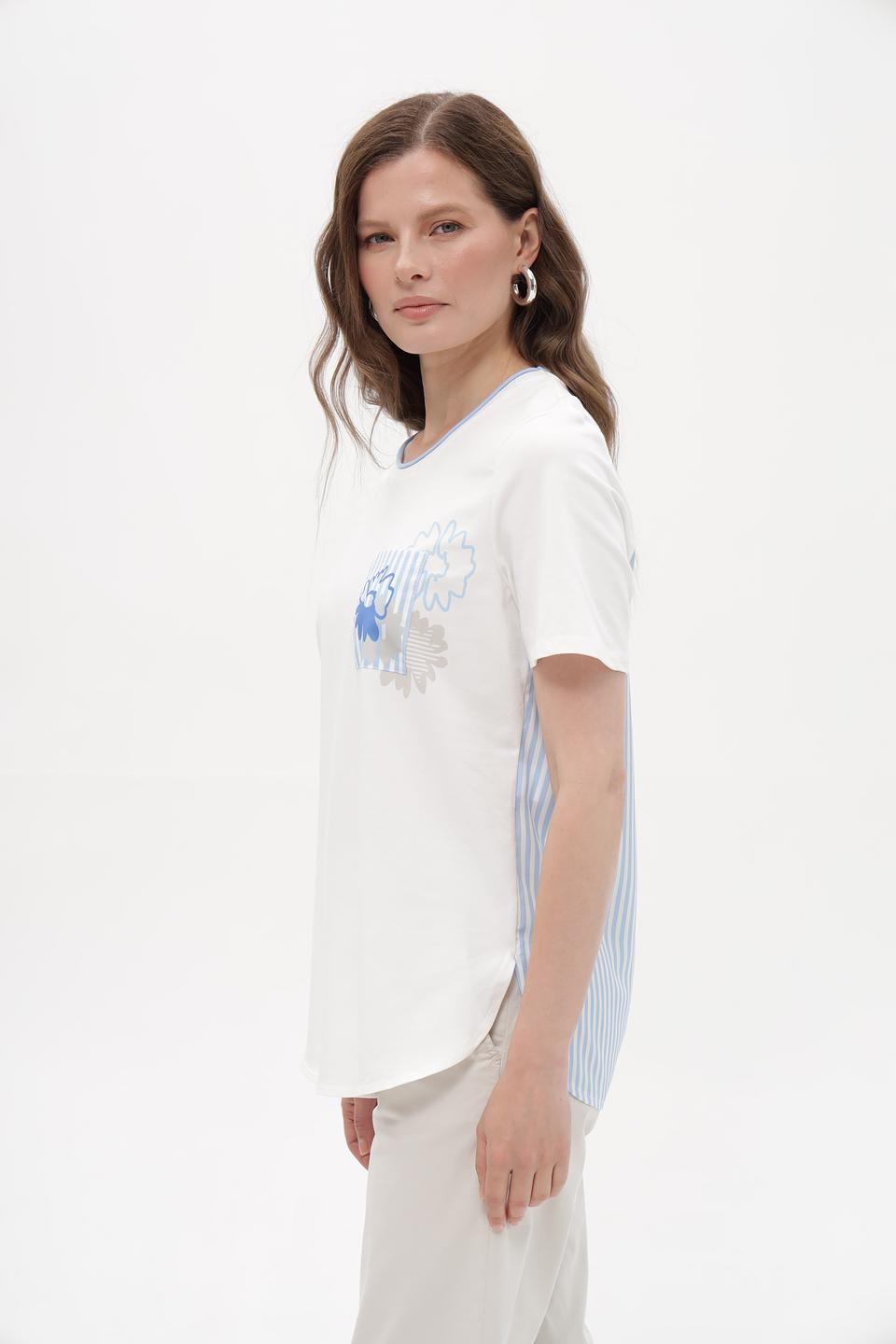 Блузка Lebek с цветочным принтом