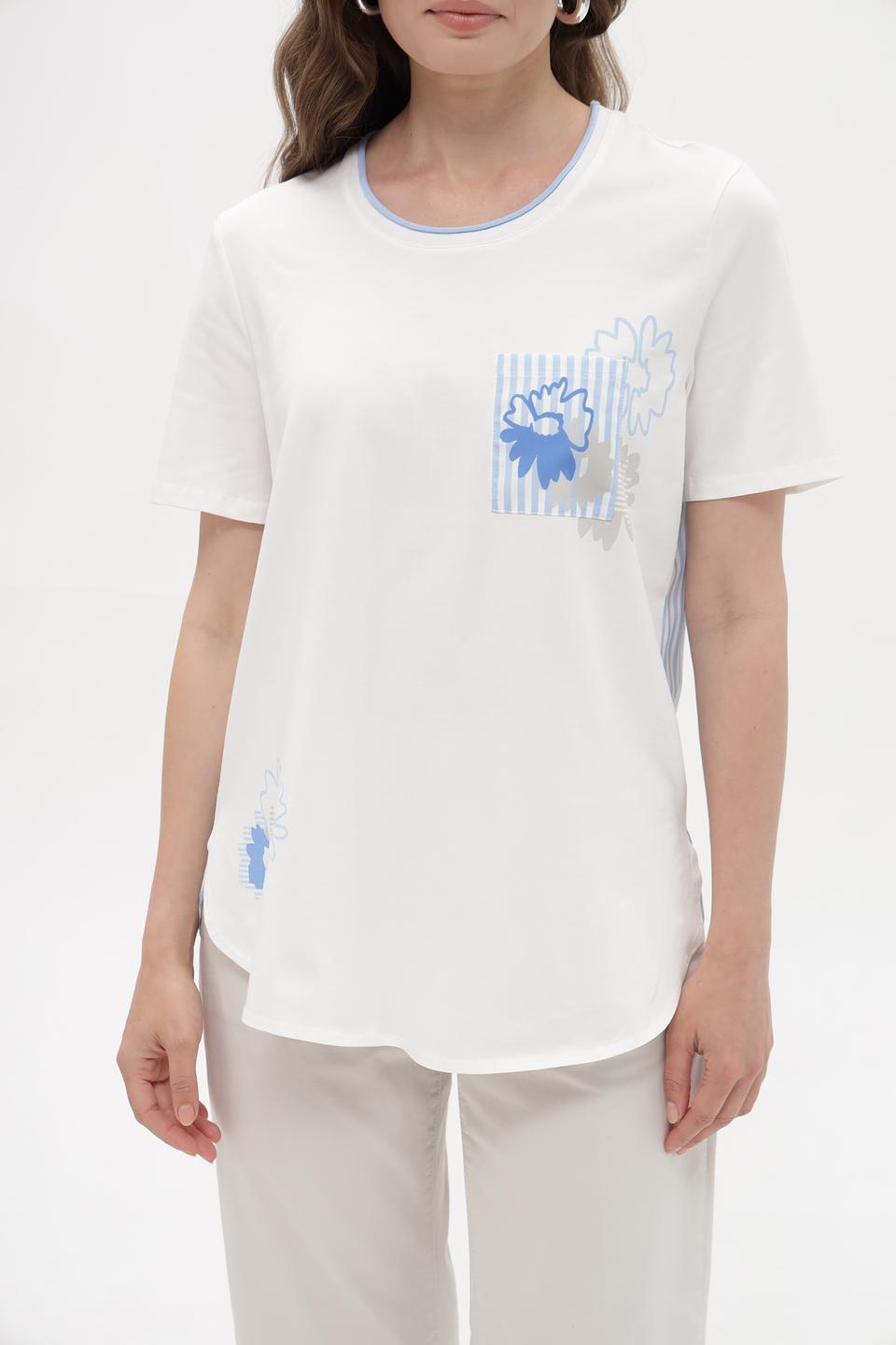 Блузка Lebek с цветочным принтом