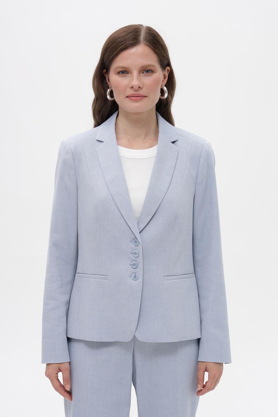 Жакет Bianca приталенный голубой