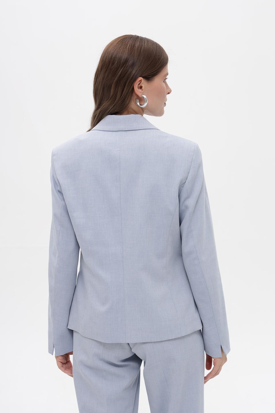 Жакет Bianca приталенный голубой