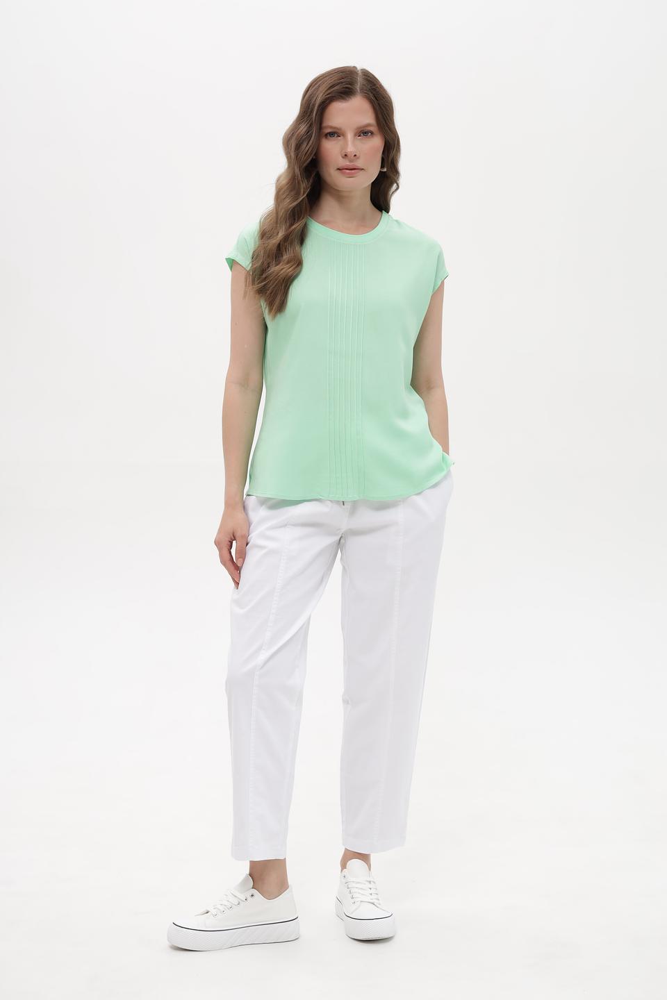 Блуза Lebek мятная с декором