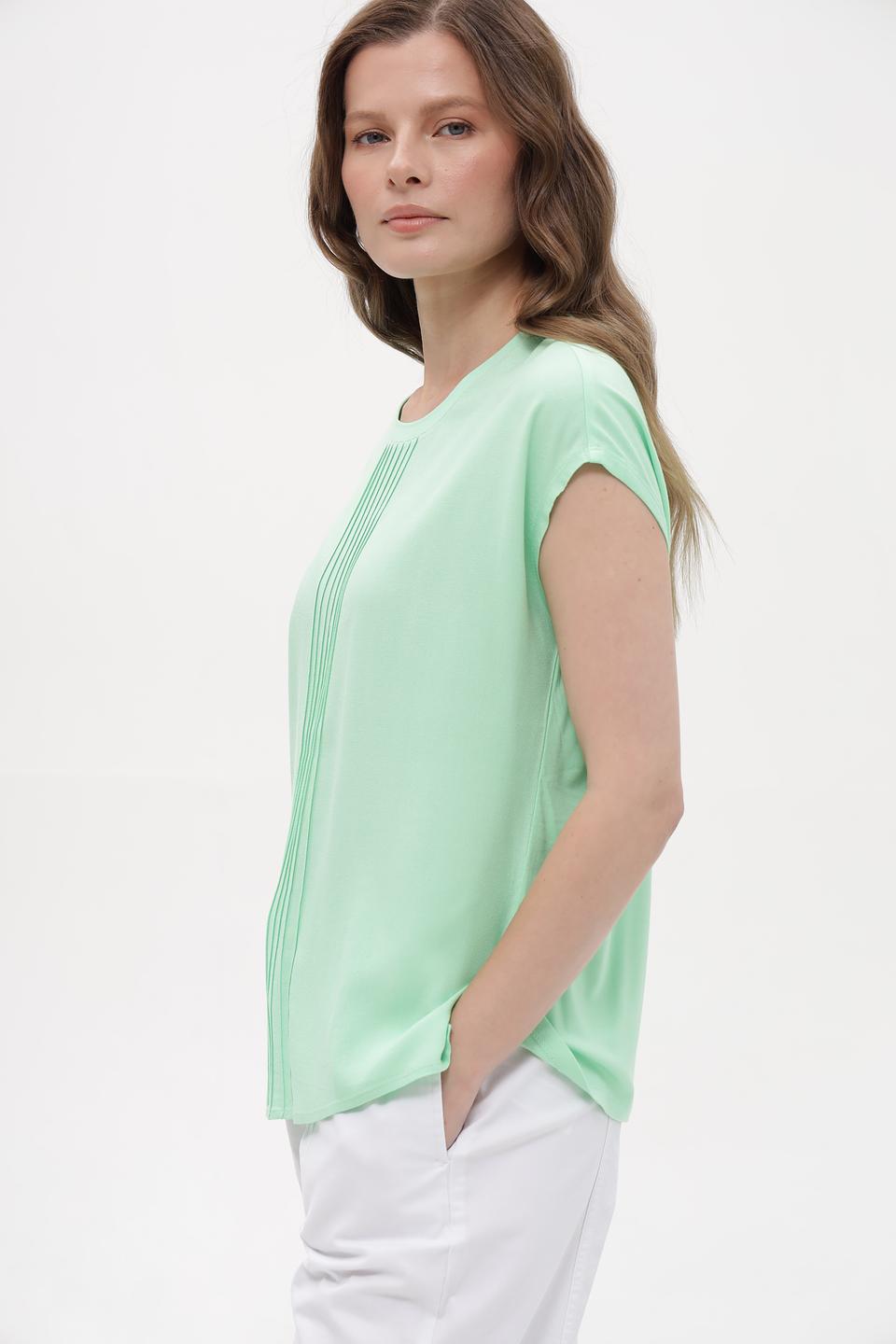 Блуза Lebek мятная с декором