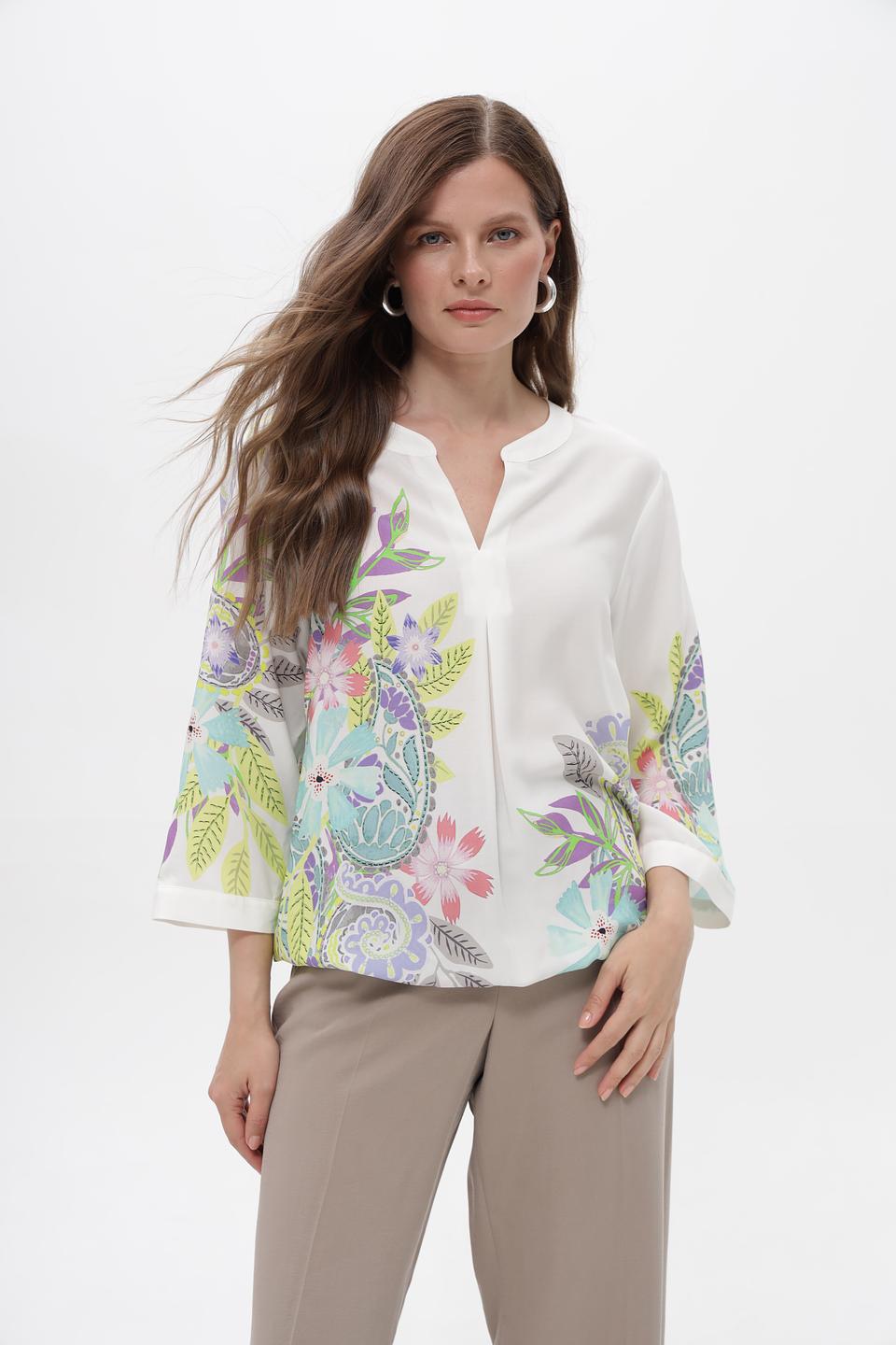 Блузка Bianca с цветочным принтом