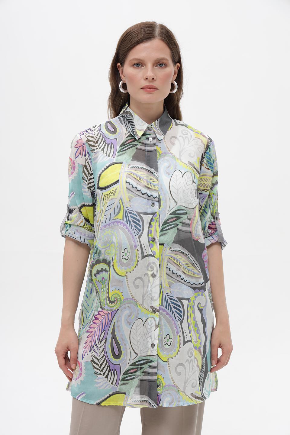 Блуза Bianca с принтом