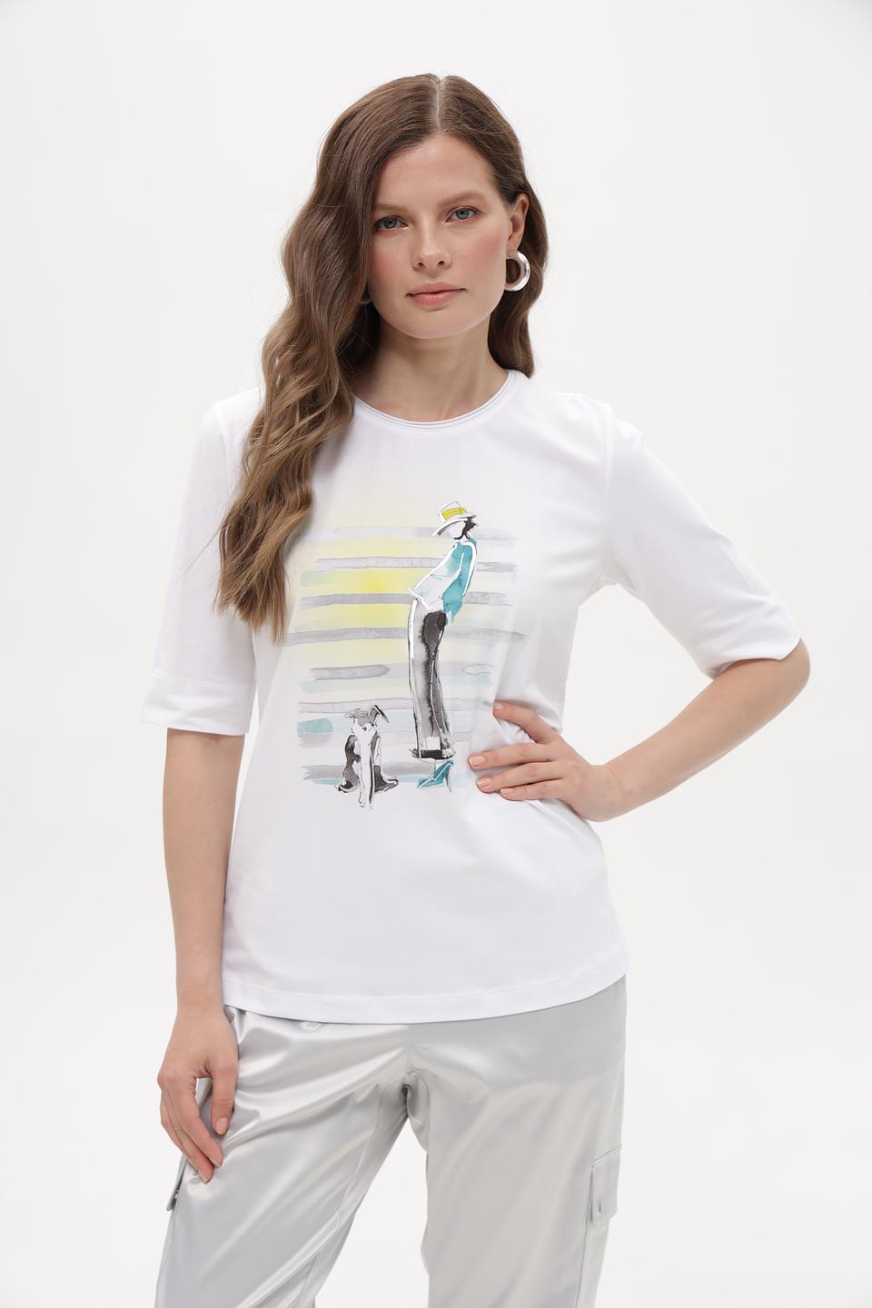 Футболка Bianca с принтом