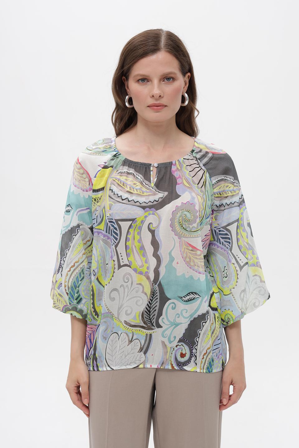 Блузка Bianca с узором пейсли