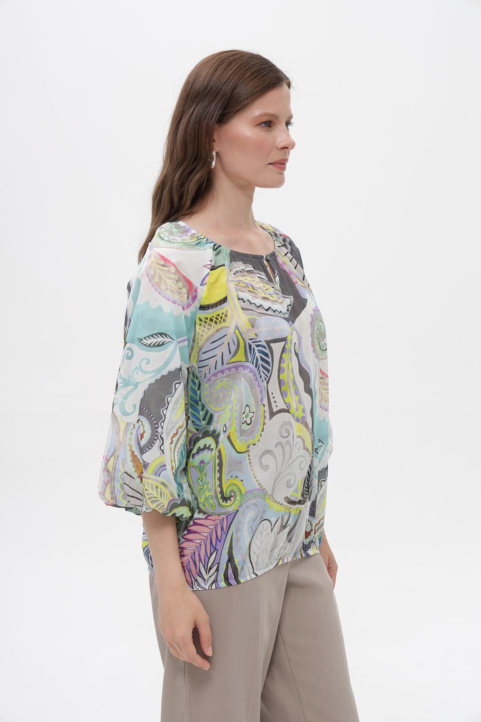 Блузка Bianca с узором пейсли