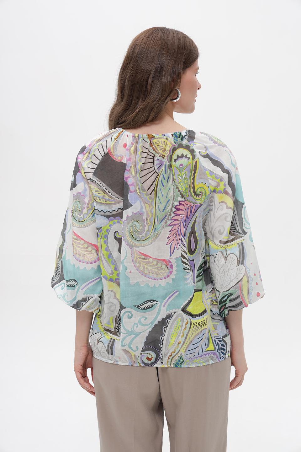 Блузка Bianca с узором пейсли