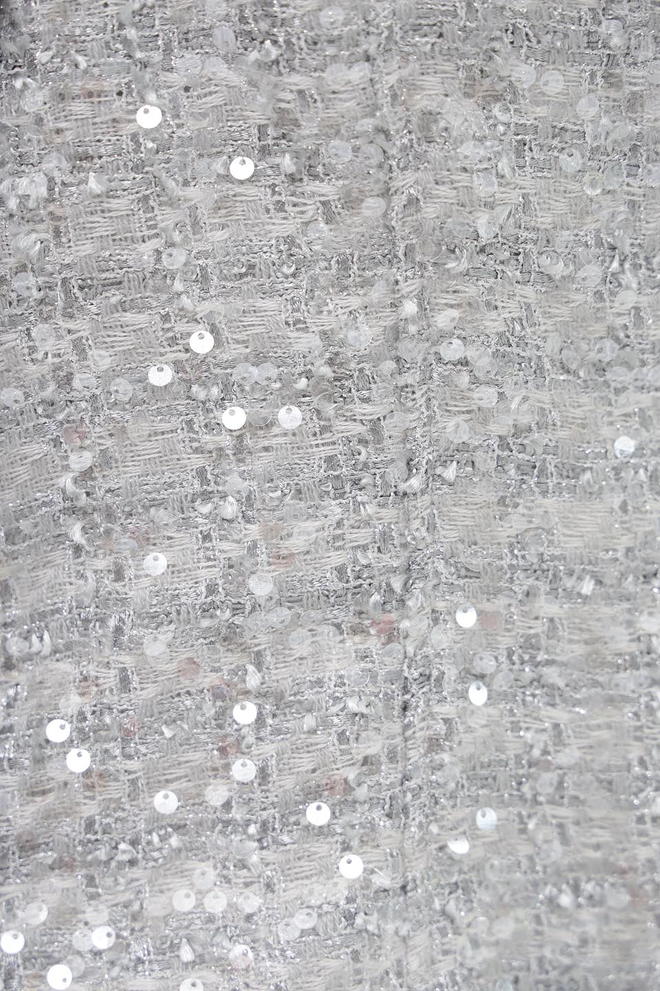 Жакет Bianca с пайетками серебристый