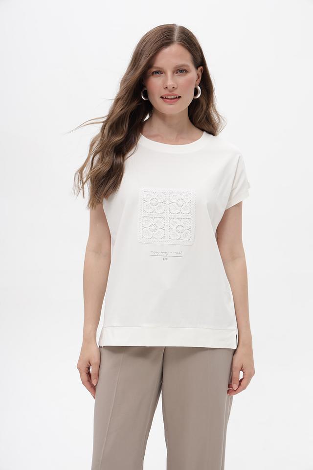 Футболка Bianca с принтом белый