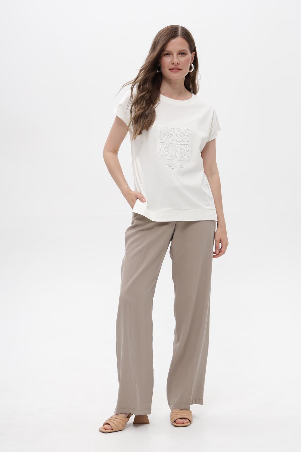 Футболка Bianca с принтом белый