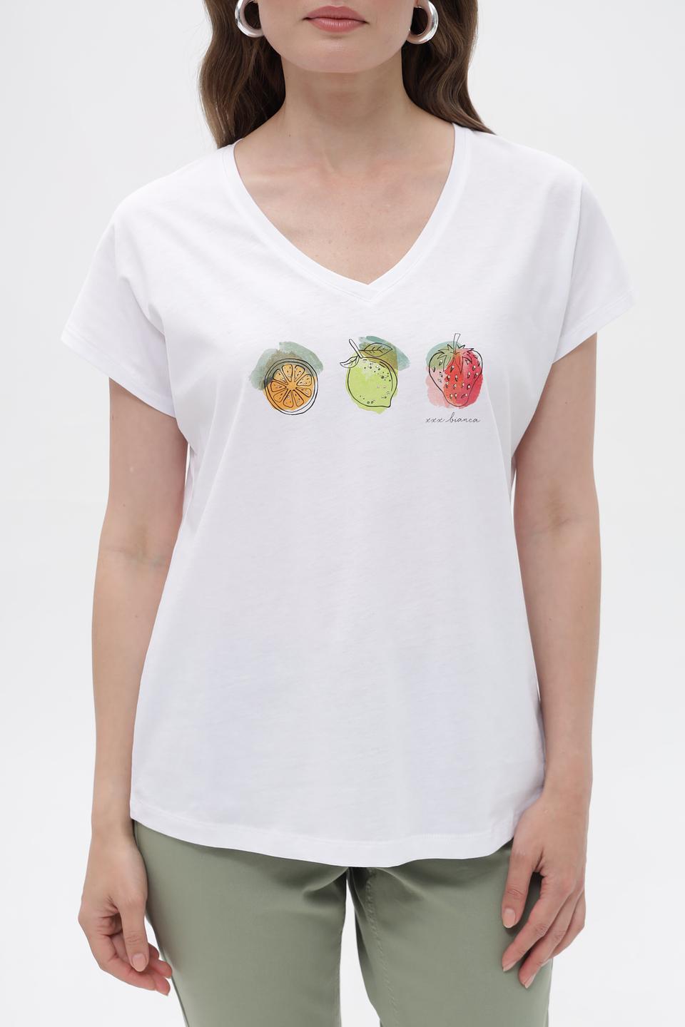 Футболка Bianca с фруктами