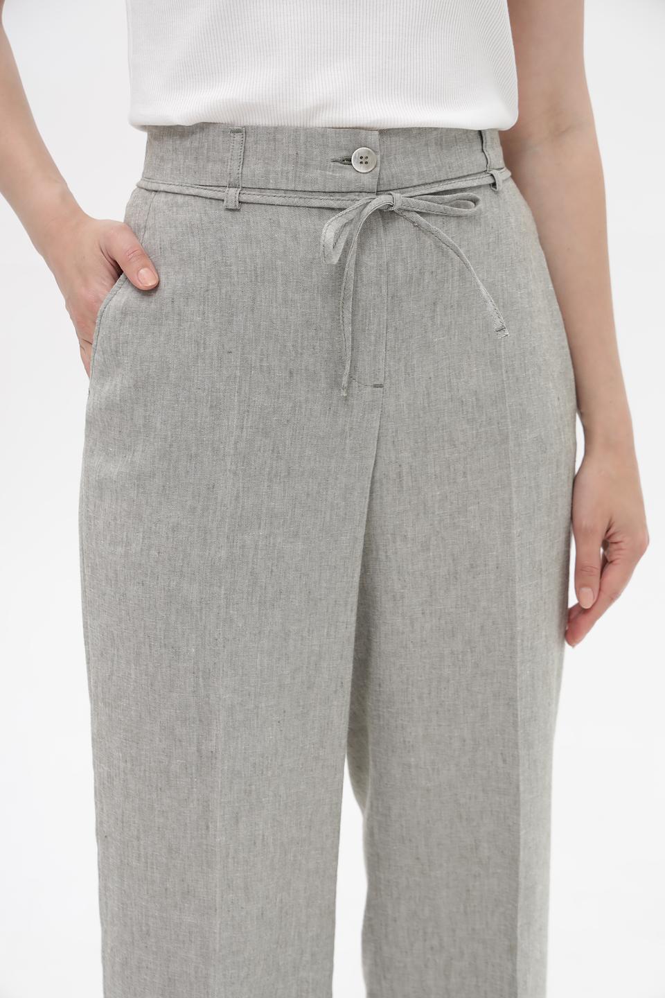 Брюки Bianca с поясом-завязкой