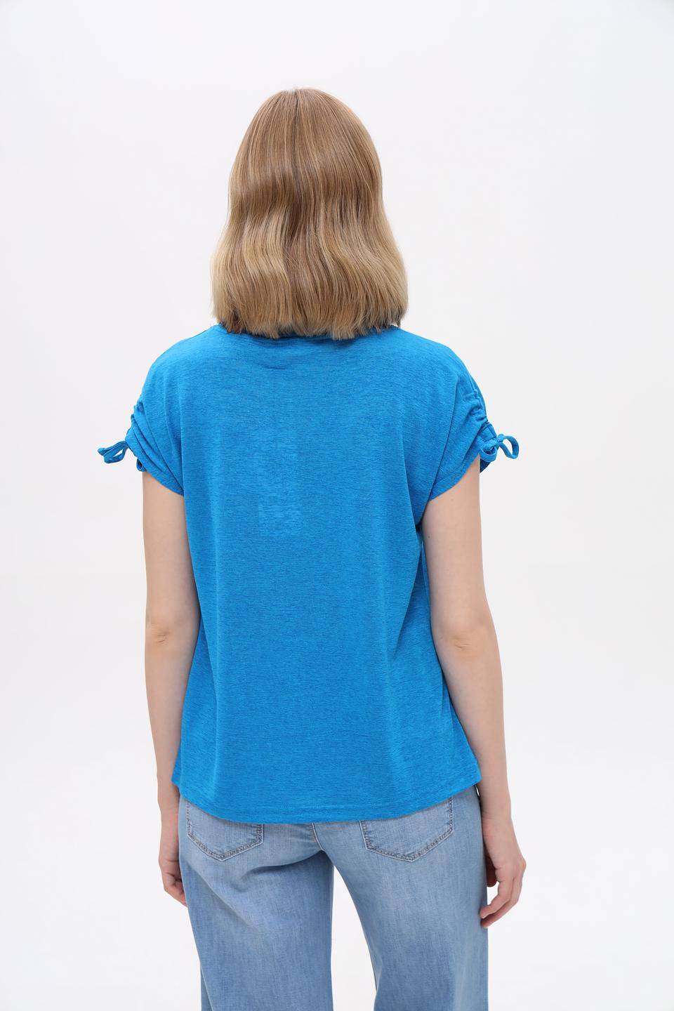 Блузка Broadway с завязками голубая