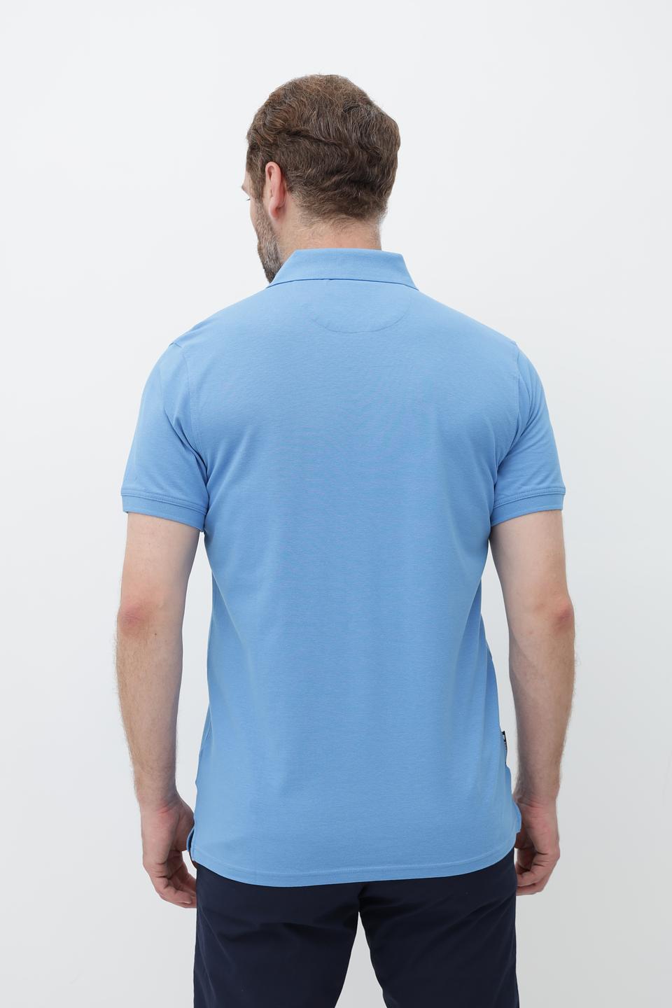 Поло Sea Barrier голубое