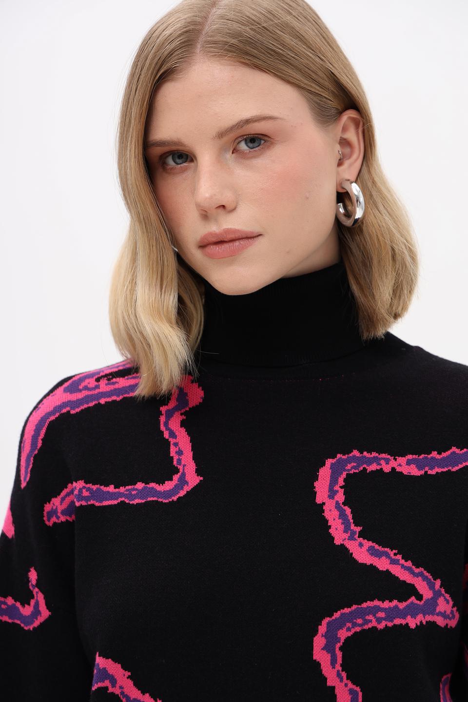 Пуловер Pezzo с абстрактным рисунком