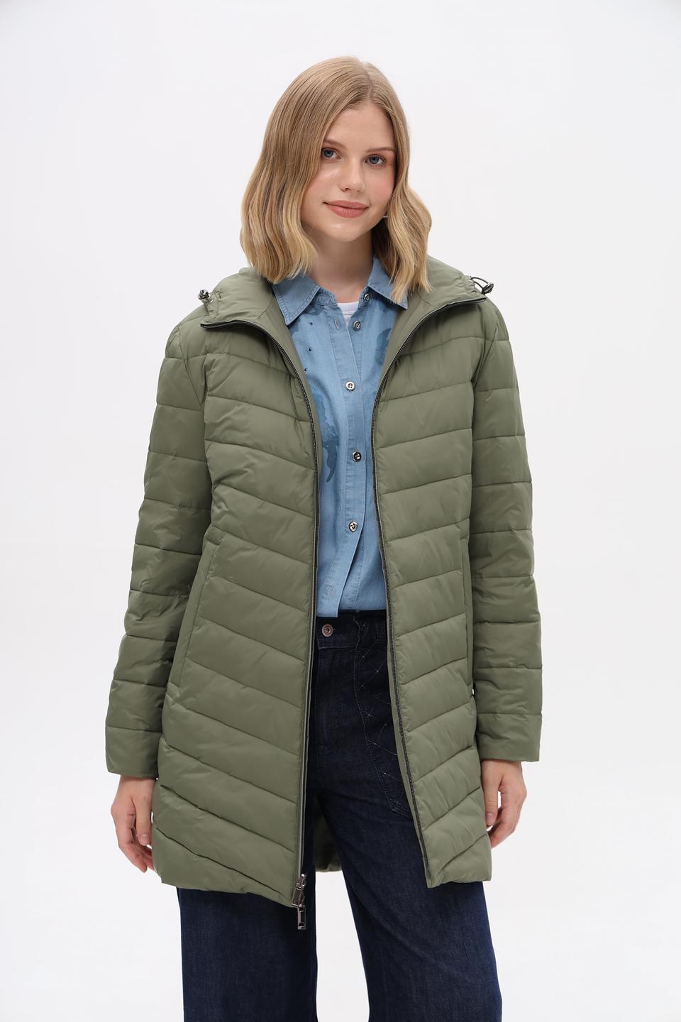 Куртка Pezzo хаки с мехом