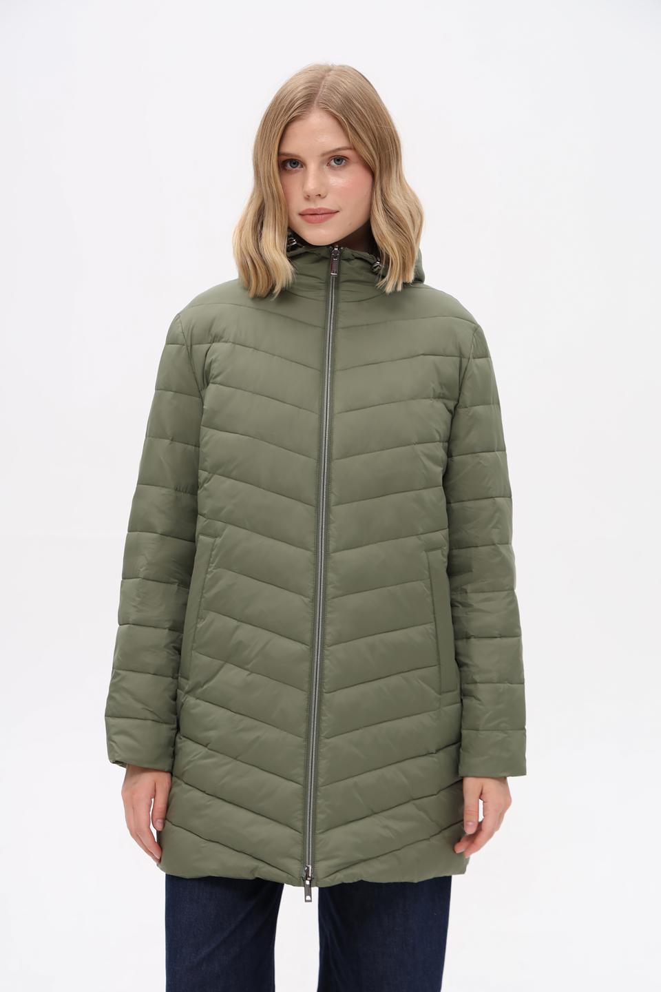 Куртка Pezzo хаки с мехом