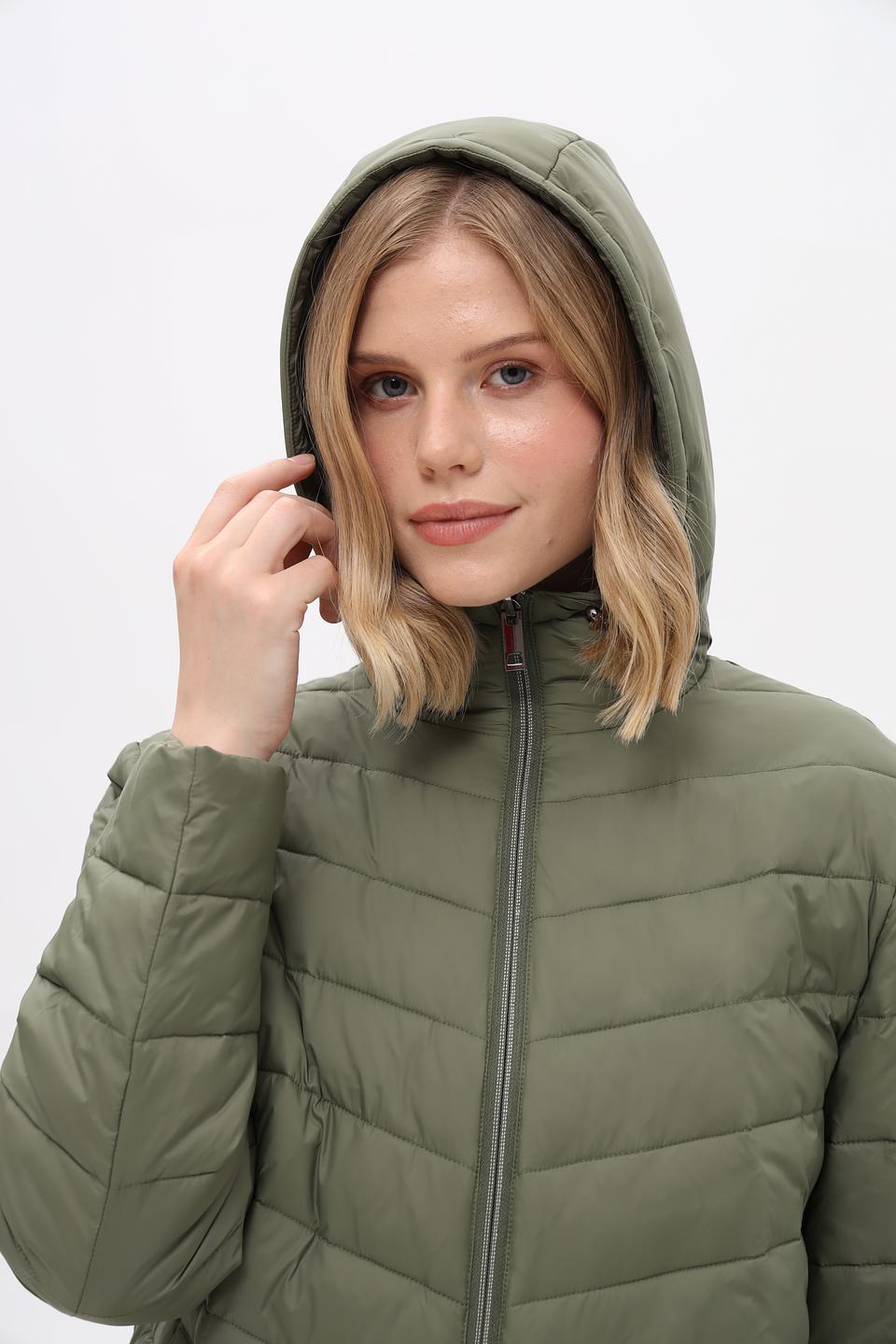 Куртка Pezzo хаки с мехом