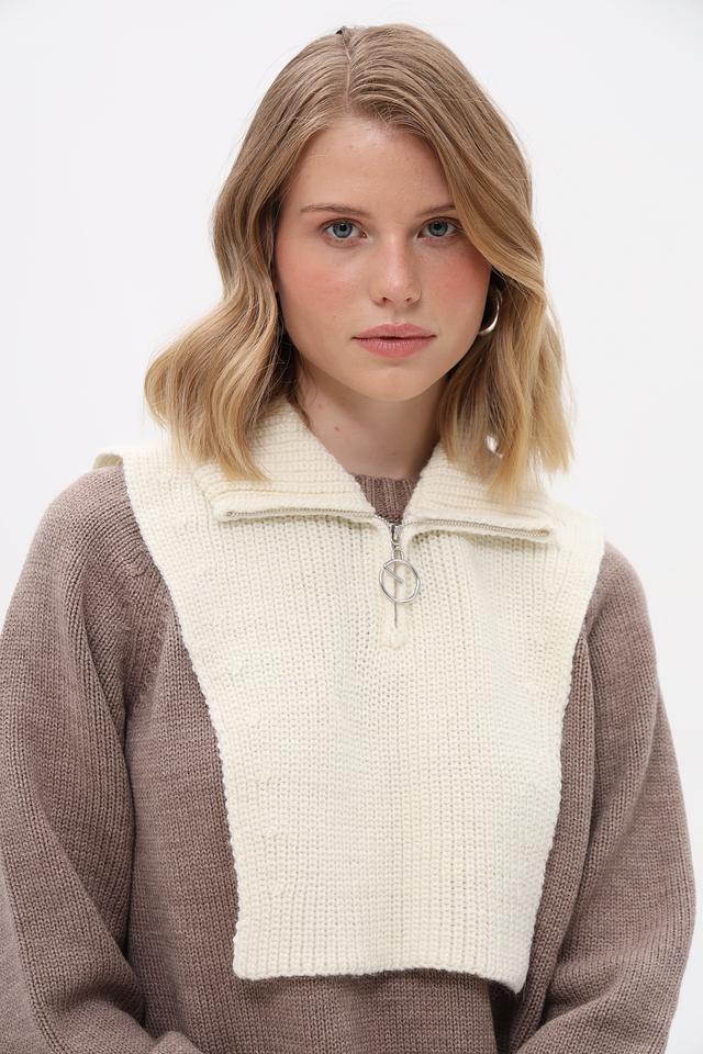 Воротник-снуд Marhatter молочный