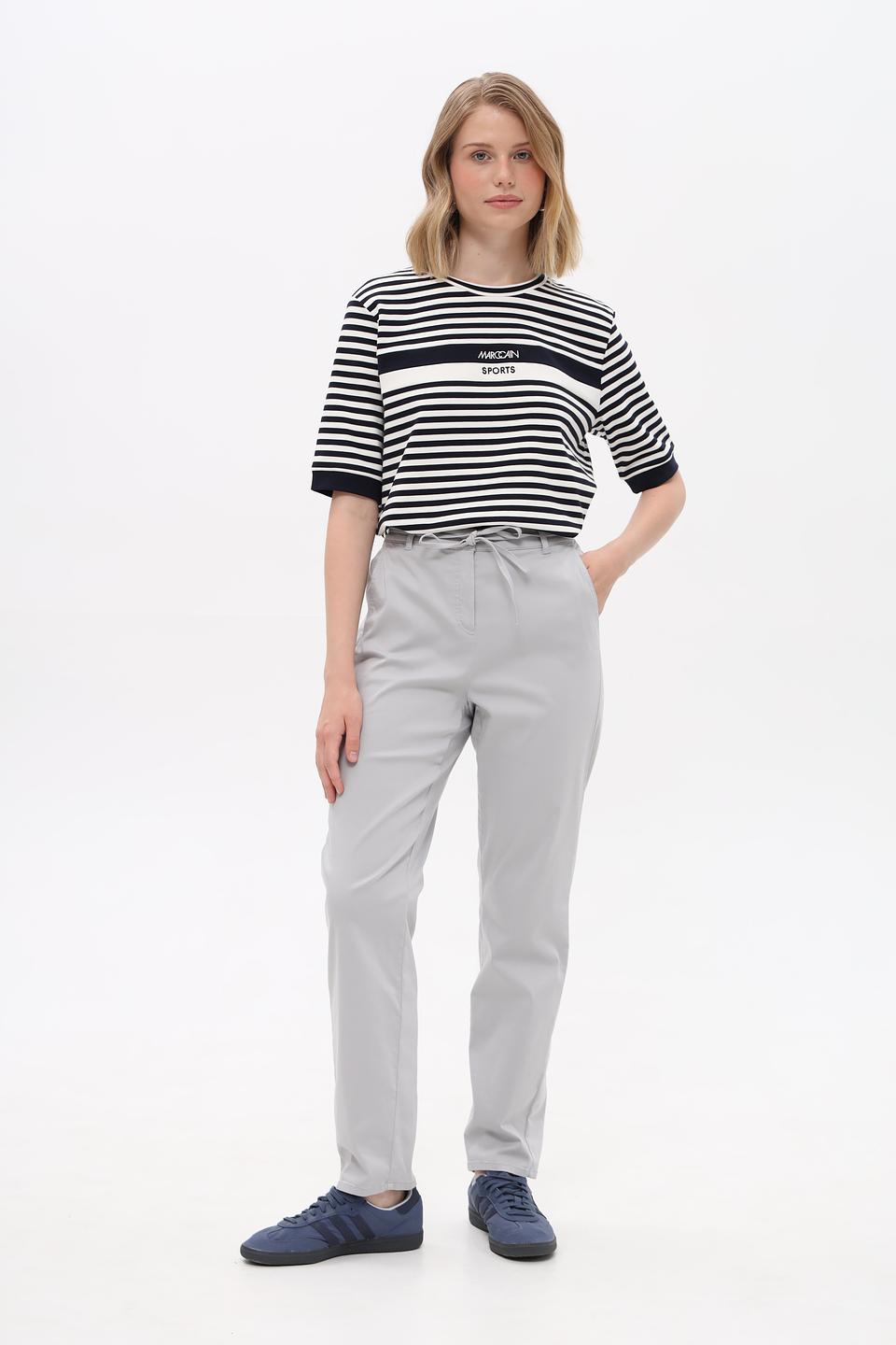 Брюки Frank Walder серые с завязками